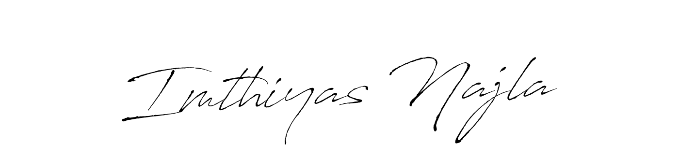 Create a beautiful signature design for name Imthiyas Najla. With this signature (Antro_Vectra) fonts, you can make a handwritten signature for free. Imthiyas Najla signature style 6 images and pictures png