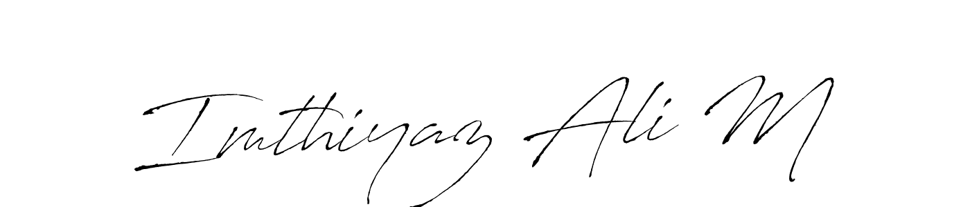 Also You can easily find your signature by using the search form. We will create Imthiyaz Ali M name handwritten signature images for you free of cost using Antro_Vectra sign style. Imthiyaz Ali M signature style 6 images and pictures png