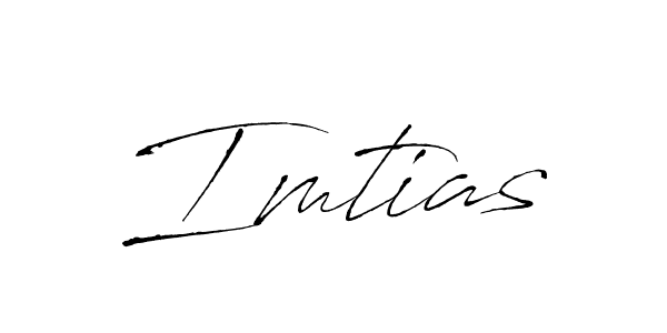 Create a beautiful signature design for name Imtias. With this signature (Antro_Vectra) fonts, you can make a handwritten signature for free. Imtias signature style 6 images and pictures png