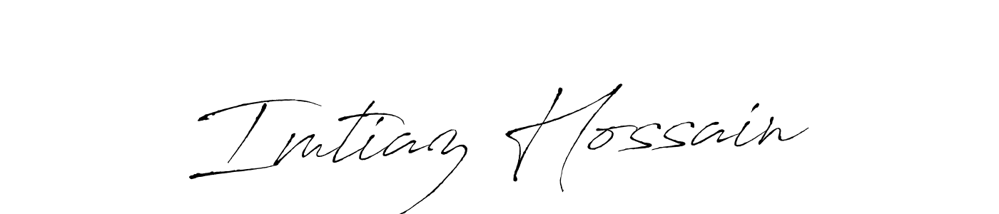 How to make Imtiaz Hossain name signature. Use Antro_Vectra style for creating short signs online. This is the latest handwritten sign. Imtiaz Hossain signature style 6 images and pictures png