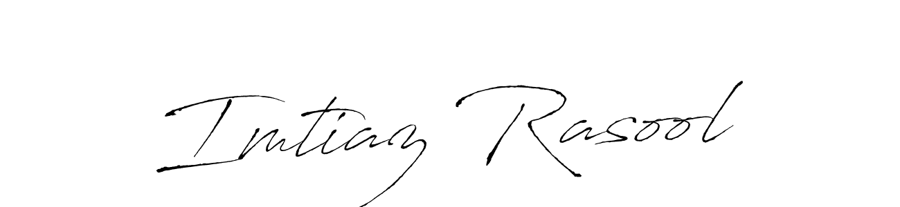 Make a beautiful signature design for name Imtiaz Rasool. With this signature (Antro_Vectra) style, you can create a handwritten signature for free. Imtiaz Rasool signature style 6 images and pictures png