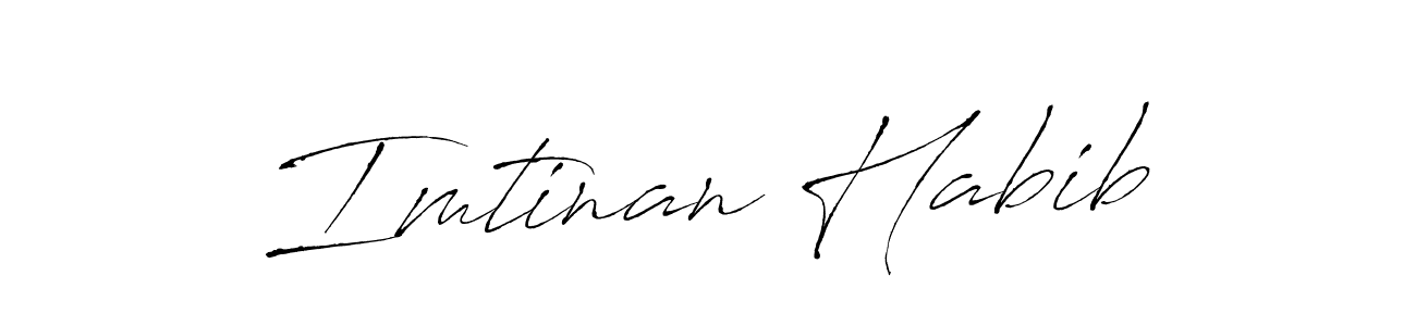 Also we have Imtinan Habib name is the best signature style. Create professional handwritten signature collection using Antro_Vectra autograph style. Imtinan Habib signature style 6 images and pictures png
