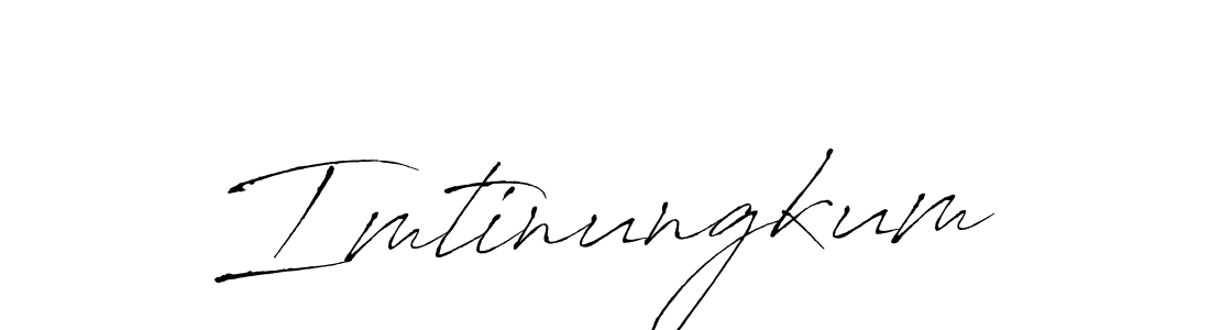 How to make Imtinungkum signature? Antro_Vectra is a professional autograph style. Create handwritten signature for Imtinungkum name. Imtinungkum signature style 6 images and pictures png