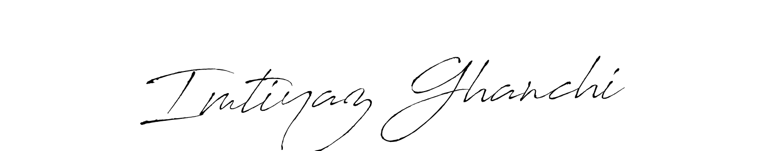 You should practise on your own different ways (Antro_Vectra) to write your name (Imtiyaz Ghanchi) in signature. don't let someone else do it for you. Imtiyaz Ghanchi signature style 6 images and pictures png