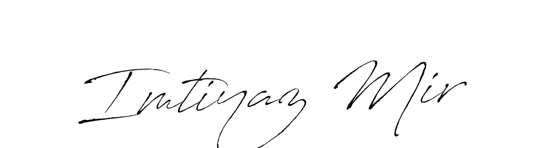 The best way (Antro_Vectra) to make a short signature is to pick only two or three words in your name. The name Imtiyaz Mir include a total of six letters. For converting this name. Imtiyaz Mir signature style 6 images and pictures png