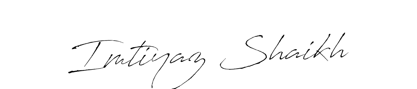 Also we have Imtiyaz Shaikh name is the best signature style. Create professional handwritten signature collection using Antro_Vectra autograph style. Imtiyaz Shaikh signature style 6 images and pictures png