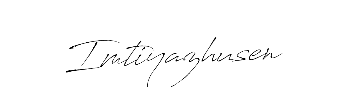 if you are searching for the best signature style for your name Imtiyazhusen. so please give up your signature search. here we have designed multiple signature styles  using Antro_Vectra. Imtiyazhusen signature style 6 images and pictures png