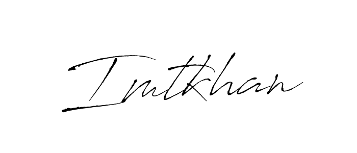 Create a beautiful signature design for name Imtkhan. With this signature (Antro_Vectra) fonts, you can make a handwritten signature for free. Imtkhan signature style 6 images and pictures png