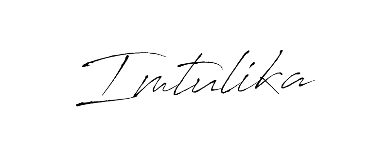 Make a beautiful signature design for name Imtulika. With this signature (Antro_Vectra) style, you can create a handwritten signature for free. Imtulika signature style 6 images and pictures png