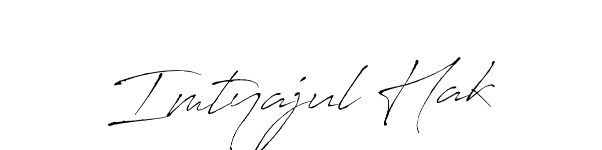 How to make Imtyajul Hak name signature. Use Antro_Vectra style for creating short signs online. This is the latest handwritten sign. Imtyajul Hak signature style 6 images and pictures png