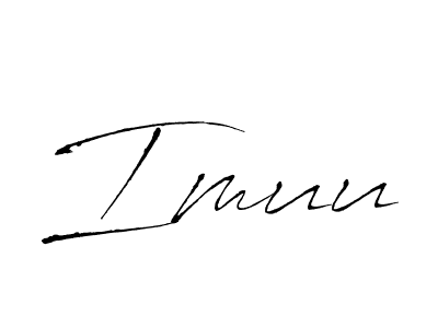 This is the best signature style for the Imuu name. Also you like these signature font (Antro_Vectra). Mix name signature. Imuu signature style 6 images and pictures png