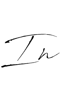 How to Draw In signature style? Antro_Vectra is a latest design signature styles for name In. In signature style 6 images and pictures png