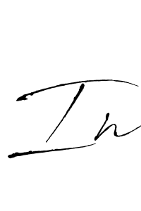 How to Draw In signature style? Antro_Vectra is a latest design signature styles for name In. In signature style 6 images and pictures png