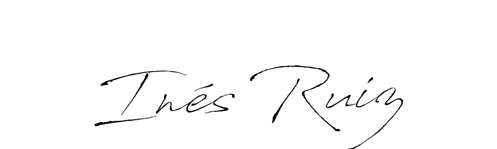 Antro_Vectra is a professional signature style that is perfect for those who want to add a touch of class to their signature. It is also a great choice for those who want to make their signature more unique. Get Inés Ruiz name to fancy signature for free. Inés Ruiz signature style 6 images and pictures png