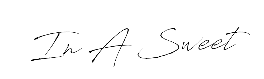 Create a beautiful signature design for name In A Sweet. With this signature (Antro_Vectra) fonts, you can make a handwritten signature for free. In A Sweet signature style 6 images and pictures png