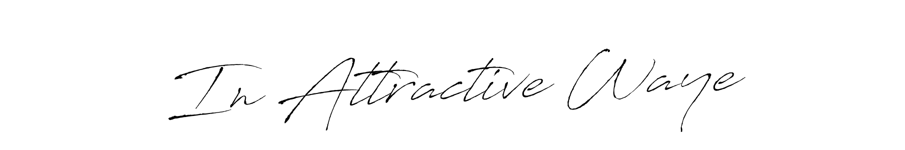 This is the best signature style for the In Attractive Waye name. Also you like these signature font (Antro_Vectra). Mix name signature. In Attractive Waye signature style 6 images and pictures png