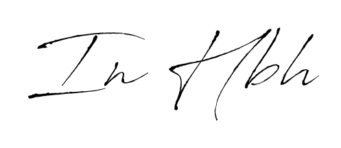 Get an exclusive digital autograph for In Hbh. The Antro_Vectra typeface captures the charm of real penmanship on paper. In Hbh signature style 6 images and pictures png