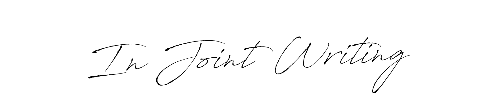 How to make In Joint Writing signature? Antro_Vectra is a professional autograph style. Create handwritten signature for In Joint Writing name. In Joint Writing signature style 6 images and pictures png