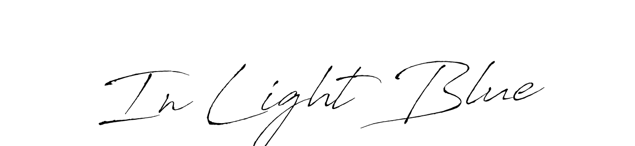 The best way (Antro_Vectra) to make a short signature is to pick only two or three words in your name. The name In Light Blue include a total of six letters. For converting this name. In Light Blue signature style 6 images and pictures png