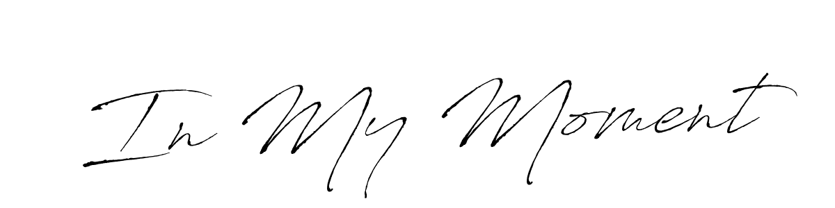 Antro_Vectra is a professional signature style that is perfect for those who want to add a touch of class to their signature. It is also a great choice for those who want to make their signature more unique. Get In My Moment name to fancy signature for free. In My Moment signature style 6 images and pictures png