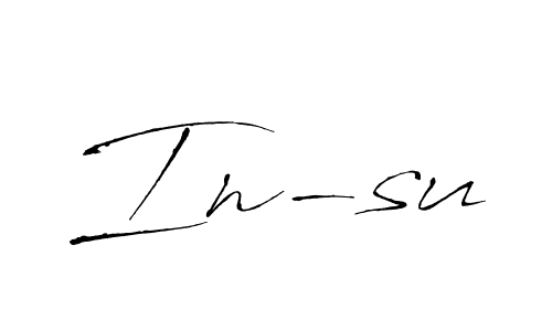 How to Draw In-su signature style? Antro_Vectra is a latest design signature styles for name In-su. In-su signature style 6 images and pictures png