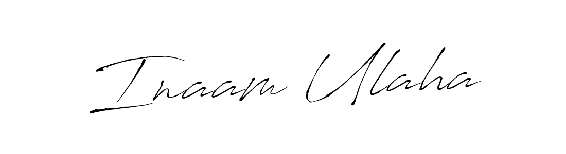 Create a beautiful signature design for name Inaam Ulaha. With this signature (Antro_Vectra) fonts, you can make a handwritten signature for free. Inaam Ulaha signature style 6 images and pictures png