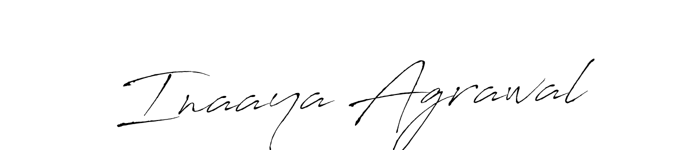 How to make Inaaya Agrawal name signature. Use Antro_Vectra style for creating short signs online. This is the latest handwritten sign. Inaaya Agrawal signature style 6 images and pictures png
