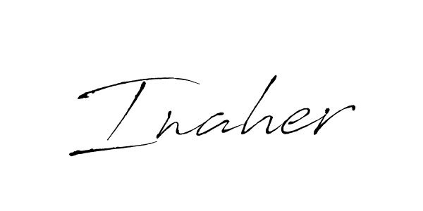 Also we have Inaher name is the best signature style. Create professional handwritten signature collection using Antro_Vectra autograph style. Inaher signature style 6 images and pictures png