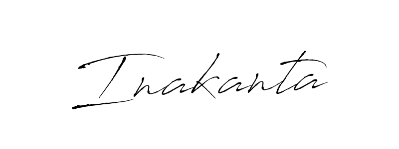 Inakanta stylish signature style. Best Handwritten Sign (Antro_Vectra) for my name. Handwritten Signature Collection Ideas for my name Inakanta. Inakanta signature style 6 images and pictures png