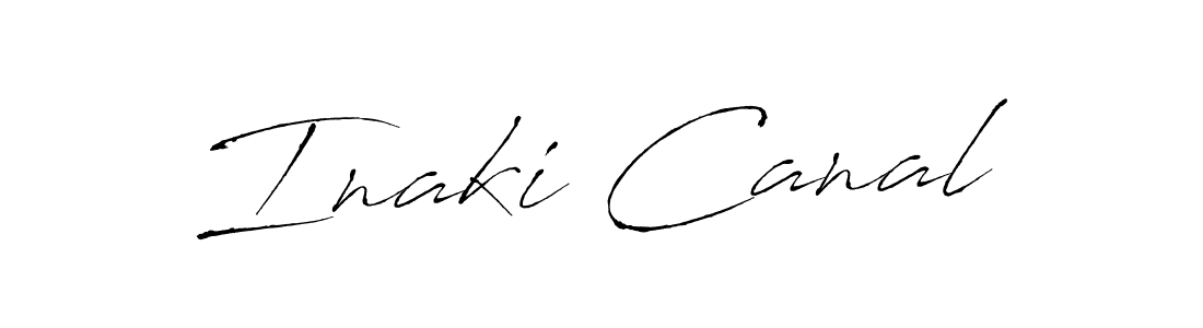 Inaki Canal stylish signature style. Best Handwritten Sign (Antro_Vectra) for my name. Handwritten Signature Collection Ideas for my name Inaki Canal. Inaki Canal signature style 6 images and pictures png