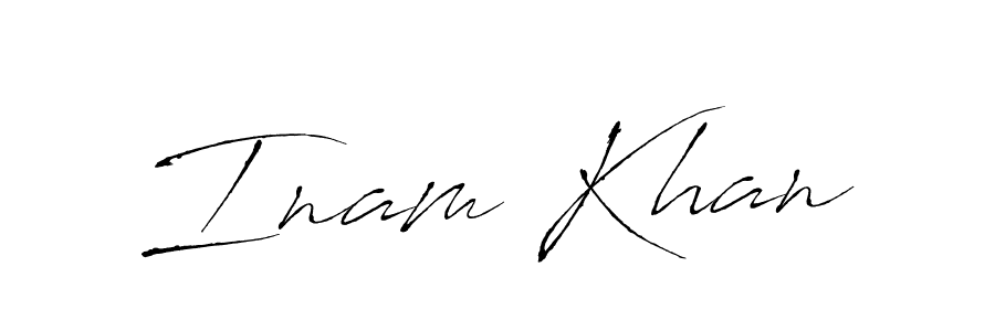 This is the best signature style for the Inam Khan name. Also you like these signature font (Antro_Vectra). Mix name signature. Inam Khan signature style 6 images and pictures png