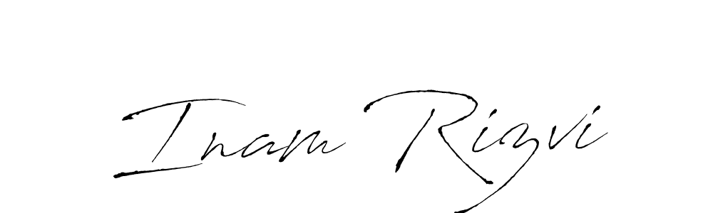 Design your own signature with our free online signature maker. With this signature software, you can create a handwritten (Antro_Vectra) signature for name Inam Rizvi. Inam Rizvi signature style 6 images and pictures png