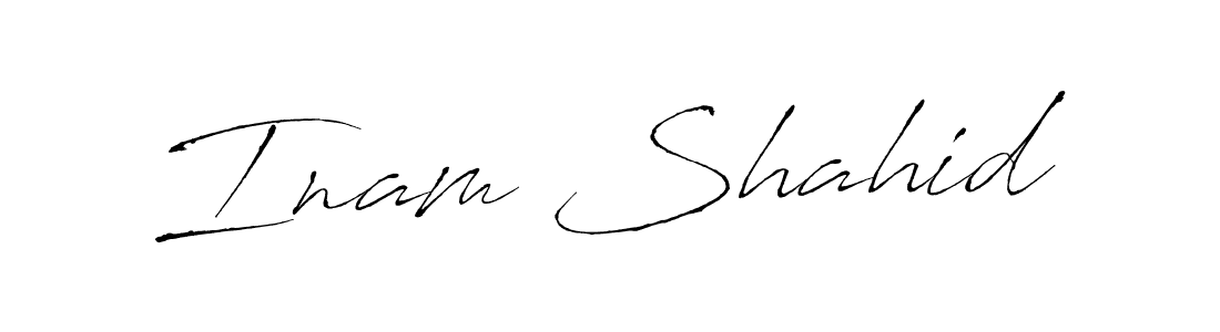 See photos of Inam Shahid official signature by Spectra . Check more albums & portfolios. Read reviews & check more about Antro_Vectra font. Inam Shahid signature style 6 images and pictures png