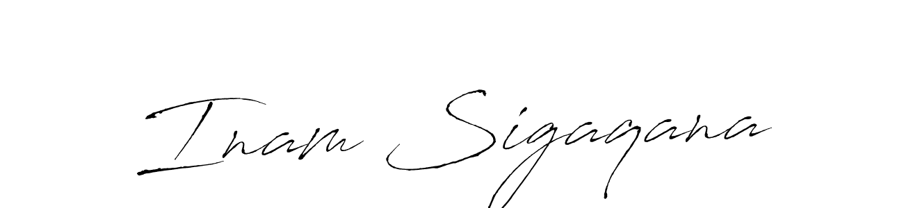 This is the best signature style for the Inam Sigaqana name. Also you like these signature font (Antro_Vectra). Mix name signature. Inam Sigaqana signature style 6 images and pictures png