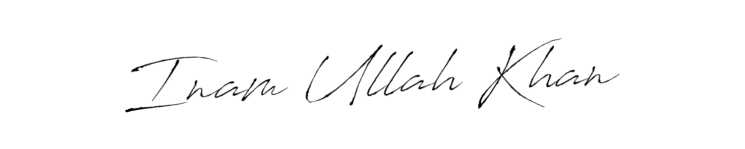 The best way (Antro_Vectra) to make a short signature is to pick only two or three words in your name. The name Inam Ullah Khan include a total of six letters. For converting this name. Inam Ullah Khan signature style 6 images and pictures png