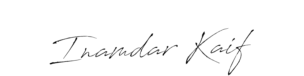 This is the best signature style for the Inamdar Kaif name. Also you like these signature font (Antro_Vectra). Mix name signature. Inamdar Kaif signature style 6 images and pictures png