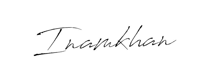 How to make Inamkhan name signature. Use Antro_Vectra style for creating short signs online. This is the latest handwritten sign. Inamkhan signature style 6 images and pictures png