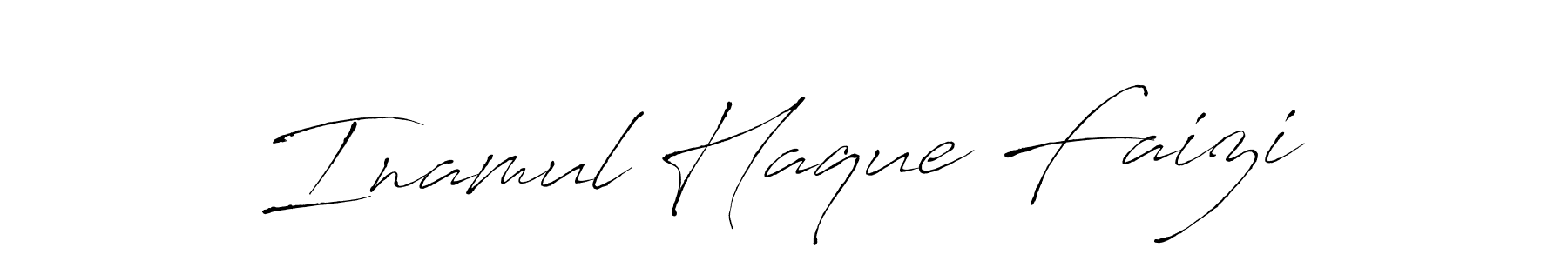 Create a beautiful signature design for name Inamul Haque Faizi. With this signature (Antro_Vectra) fonts, you can make a handwritten signature for free. Inamul Haque Faizi signature style 6 images and pictures png
