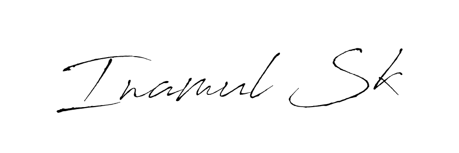 Make a beautiful signature design for name Inamul Sk. With this signature (Antro_Vectra) style, you can create a handwritten signature for free. Inamul Sk signature style 6 images and pictures png