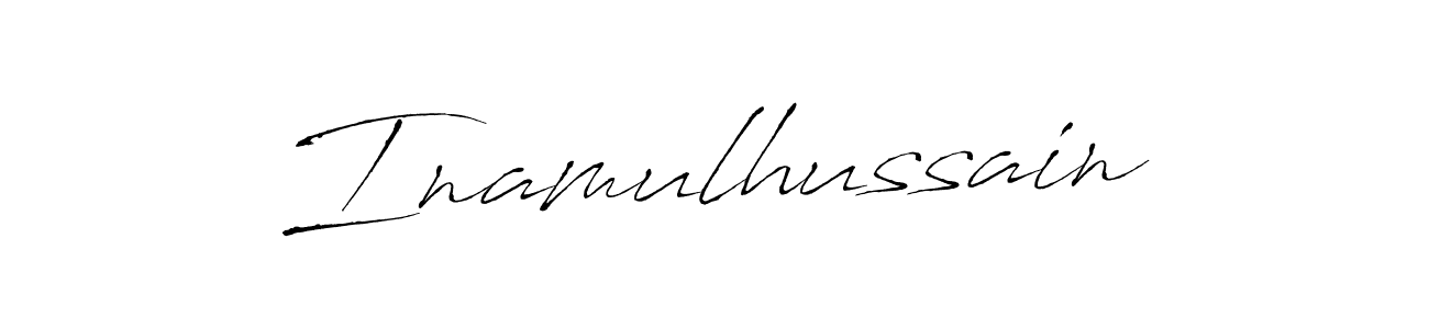 Make a beautiful signature design for name Inamulhussain. With this signature (Antro_Vectra) style, you can create a handwritten signature for free. Inamulhussain signature style 6 images and pictures png