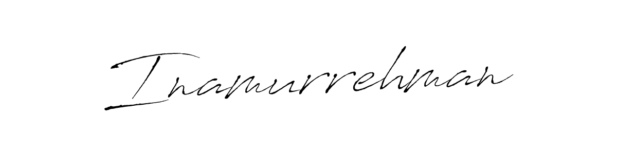 Design your own signature with our free online signature maker. With this signature software, you can create a handwritten (Antro_Vectra) signature for name Inamurrehman. Inamurrehman signature style 6 images and pictures png