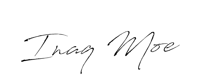 How to make Inaq Moe signature? Antro_Vectra is a professional autograph style. Create handwritten signature for Inaq Moe name. Inaq Moe signature style 6 images and pictures png