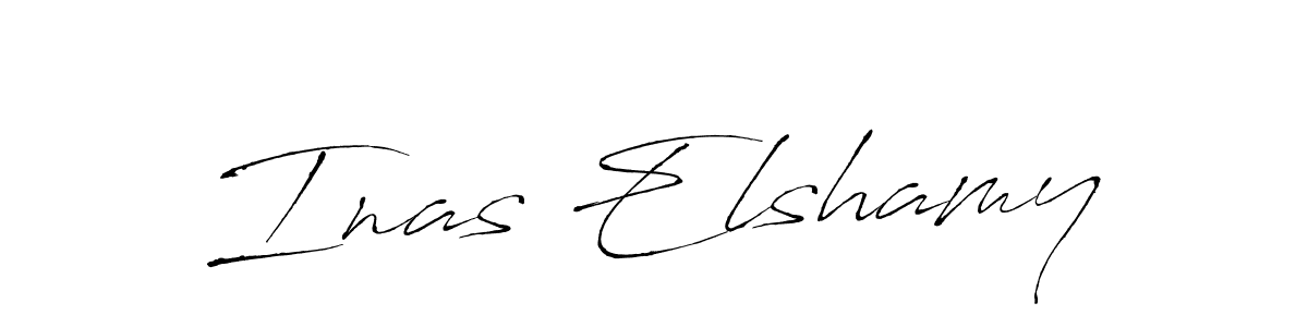 Similarly Antro_Vectra is the best handwritten signature design. Signature creator online .You can use it as an online autograph creator for name Inas Elshamy. Inas Elshamy signature style 6 images and pictures png