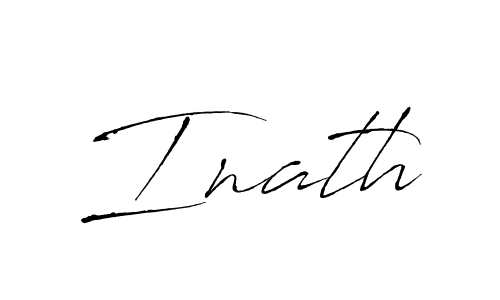 Design your own signature with our free online signature maker. With this signature software, you can create a handwritten (Antro_Vectra) signature for name Inath. Inath signature style 6 images and pictures png