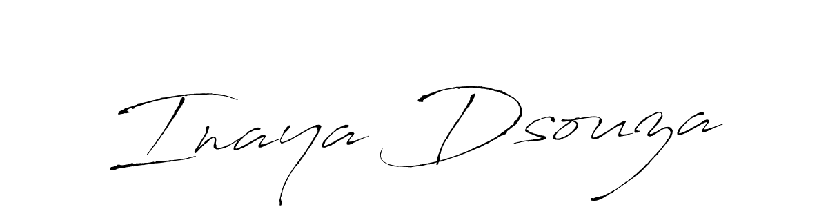 Make a beautiful signature design for name Inaya Dsouza. With this signature (Antro_Vectra) style, you can create a handwritten signature for free. Inaya Dsouza signature style 6 images and pictures png