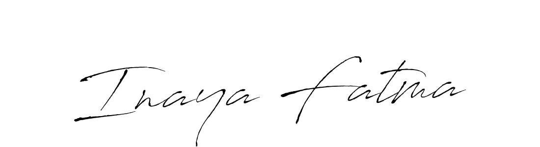 Make a beautiful signature design for name Inaya Fatma. With this signature (Antro_Vectra) style, you can create a handwritten signature for free. Inaya Fatma signature style 6 images and pictures png