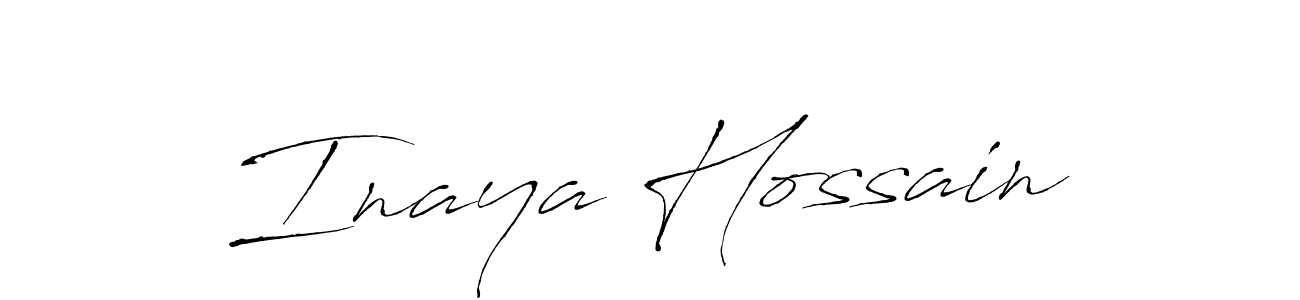 Create a beautiful signature design for name Inaya Hossain. With this signature (Antro_Vectra) fonts, you can make a handwritten signature for free. Inaya Hossain signature style 6 images and pictures png