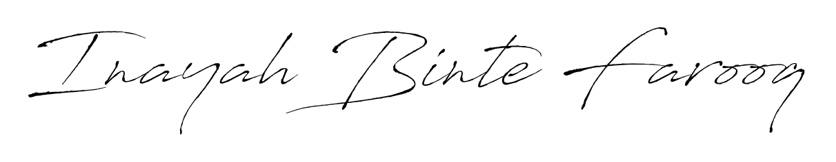 It looks like you need a new signature style for name Inayah Binte Farooq. Design unique handwritten (Antro_Vectra) signature with our free signature maker in just a few clicks. Inayah Binte Farooq signature style 6 images and pictures png