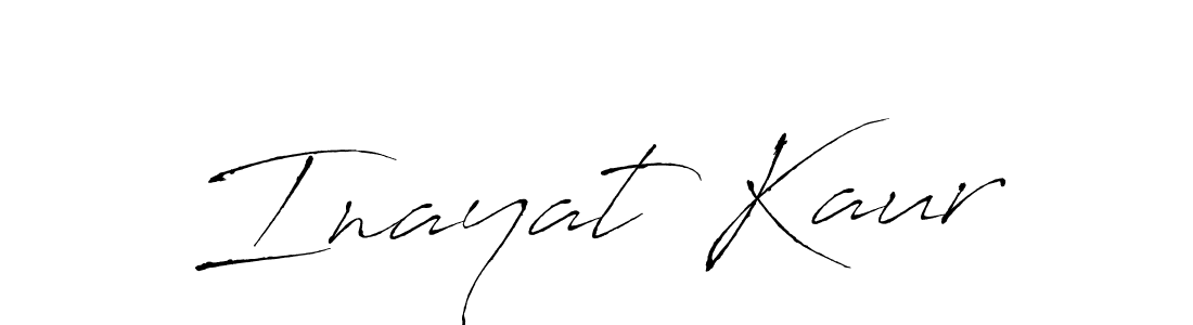 Make a beautiful signature design for name Inayat Kaur. With this signature (Antro_Vectra) style, you can create a handwritten signature for free. Inayat Kaur signature style 6 images and pictures png