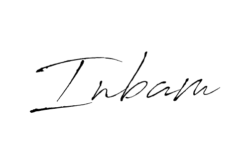 How to make Inbam signature? Antro_Vectra is a professional autograph style. Create handwritten signature for Inbam name. Inbam signature style 6 images and pictures png